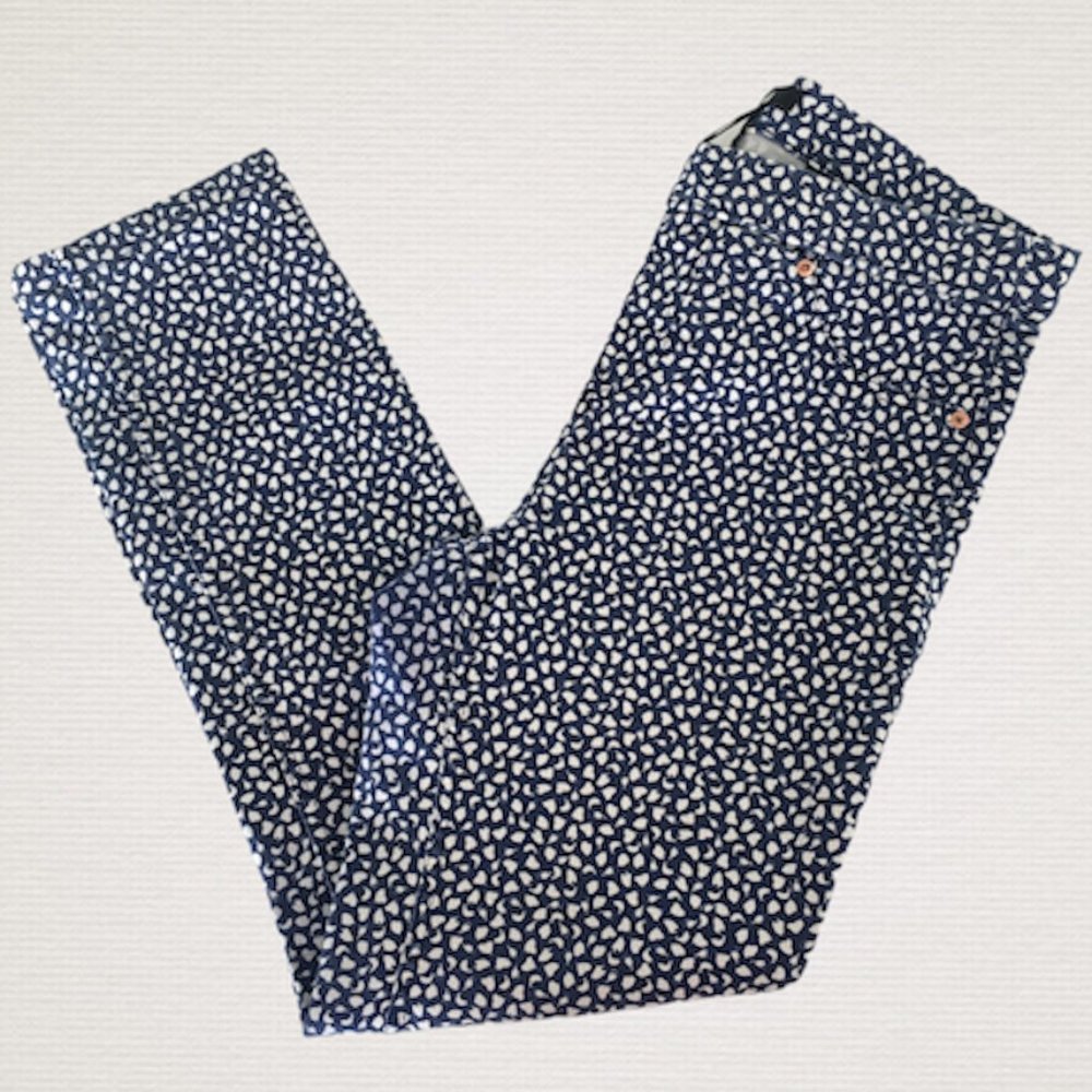 H&M Blue & White Jeggings Size 2